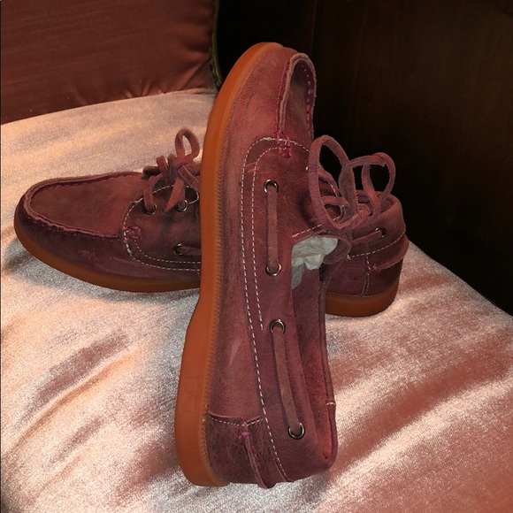 Bed Stu Aunt Bettie Leather Loafers Red Size 8. - Picture 7 of 8